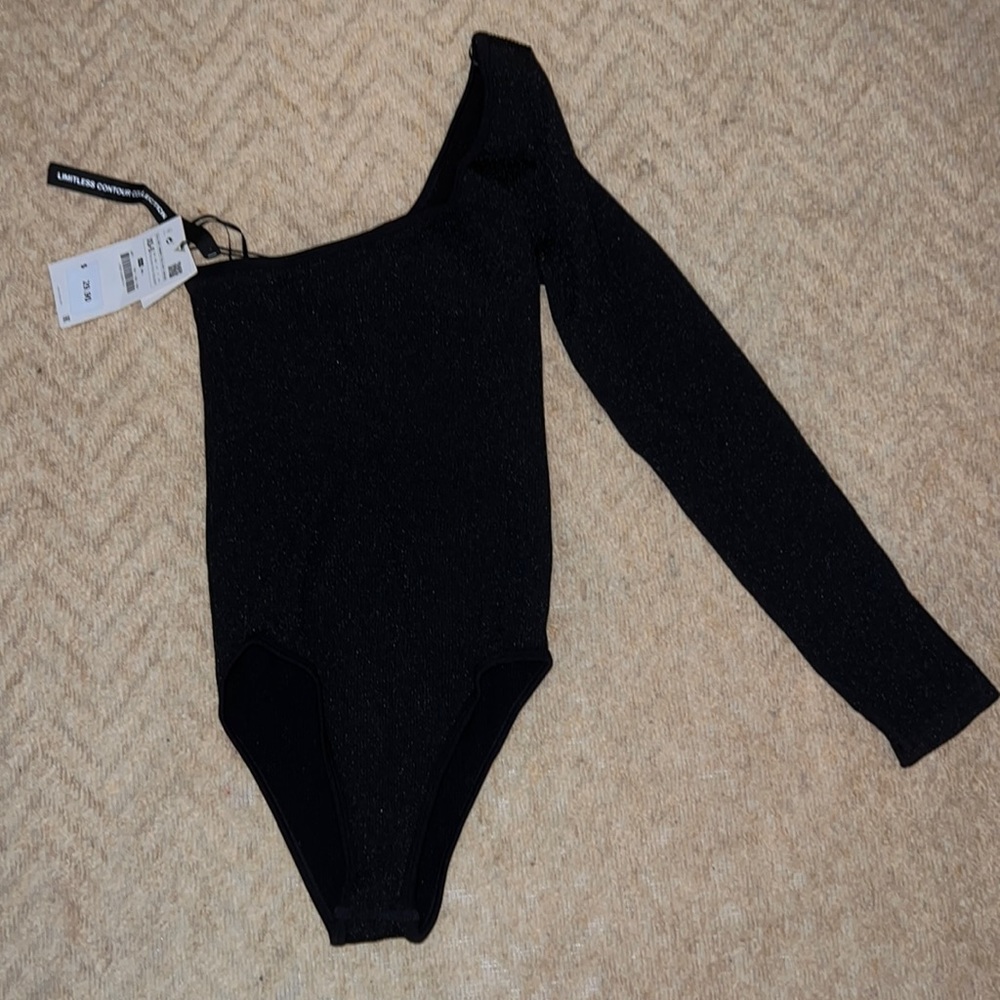 Zara contour one shoulder bodysuit